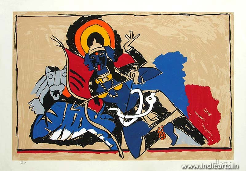 M F Husain Kali Painting