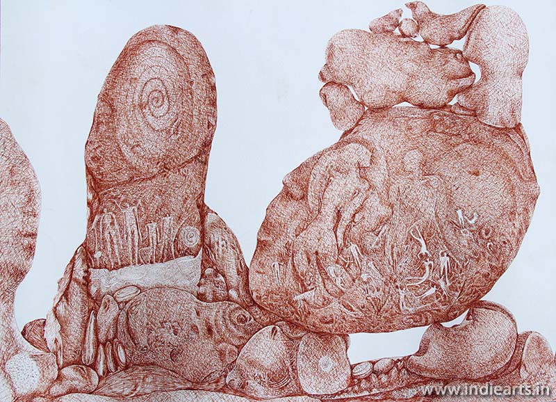 Srinivasa Reddy - XI, indian paintings