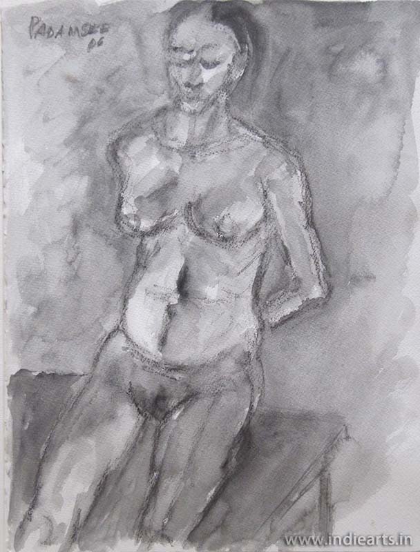 Charcoal painting